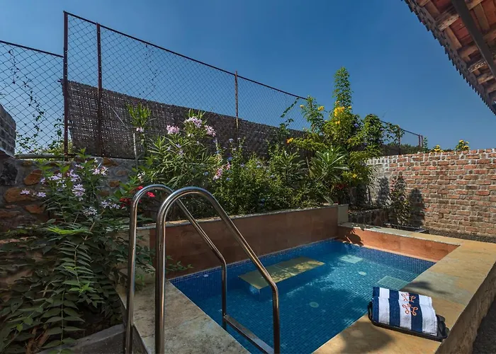 Saffronstays Lake House Marigold, Nashik - Rustic Cottages With Private Plunge Pool